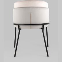 Стул Stool Group обеденный Дабл велюр серый с розовой вставкой