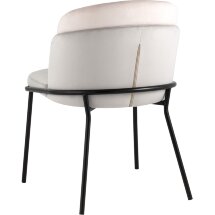 Стул Stool Group обеденный Дабл велюр серый с розовой вставкой