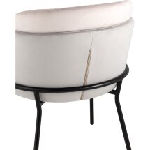 Стул Stool Group обеденный Дабл велюр серый с розовой вставкой