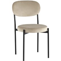 Стул Stool Group для кухни Бриф велюр бежевый ножки металл