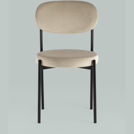 Стул Stool Group для кухни Бриф велюр бежевый ножки металл 