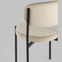 Стул Stool Group для кухни Бриф велюр бежевый ножки металл