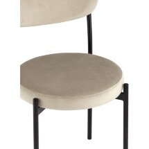 Стул Stool Group для кухни Бриф велюр бежевый ножки металл