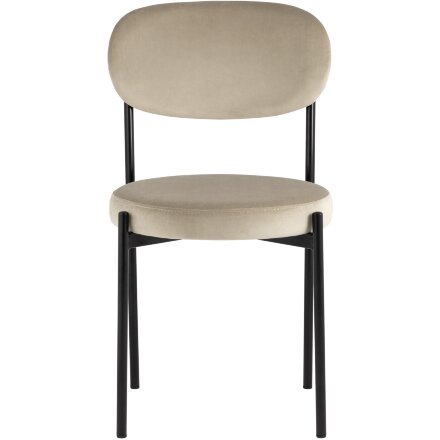 Стул Stool Group для кухни Бриф велюр бежевый ножки металл 
