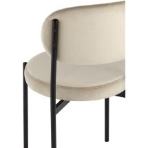 Стул Stool Group для кухни Бриф велюр бежевый ножки металл