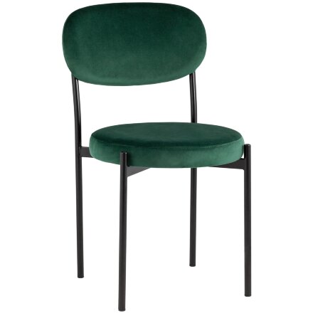 Стул Stool Group для кухни Бриф велюр зелёный ножки металл 