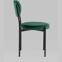 Стул Stool Group для кухни Бриф велюр зелёный ножки металл