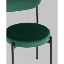 Стул Stool Group для кухни Бриф велюр зелёный ножки металл