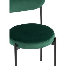 Стул Stool Group для кухни Бриф велюр зелёный ножки металл