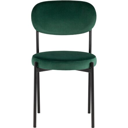 Стул Stool Group для кухни Бриф велюр зелёный ножки металл 