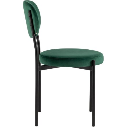 Стул Stool Group для кухни Бриф велюр зелёный ножки металл 