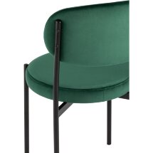Стул Stool Group для кухни Бриф велюр зелёный ножки металл