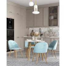Стол обеденный Target 80*80 белый ножки массив бука