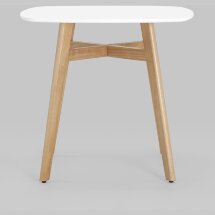 Стол обеденный Target 80*80 белый ножки массив бука