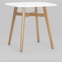 Стол обеденный Target 80*80 белый ножки массив бука
