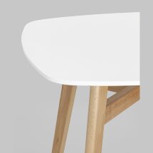 Стол обеденный Target 80*80 белый ножки массив бука