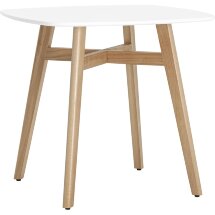 Стол обеденный Target 80*80 белый ножки массив бука