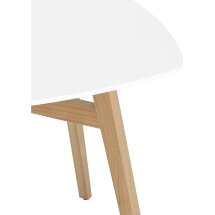 Стол обеденный Target 80*80 белый ножки массив бука