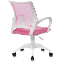 Кресло Бюрократ CH-W695NLT розовый TW-06A TW-13A сетка/ткань крестовина пластик белый
