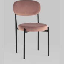 Стул Stool Group для кухни Бриф велюр пыльно-розовый ножки металл