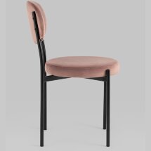 Стул Stool Group для кухни Бриф велюр пыльно-розовый ножки металл