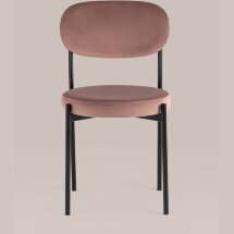 Стул Stool Group для кухни Бриф велюр пыльно-розовый ножки металл