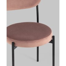 Стул Stool Group для кухни Бриф велюр пыльно-розовый ножки металл