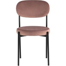 Стул Stool Group для кухни Бриф велюр пыльно-розовый ножки металл