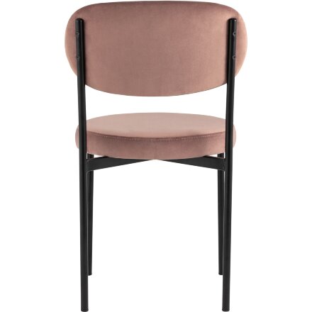 Стул Stool Group для кухни Бриф велюр пыльно-розовый ножки металл 