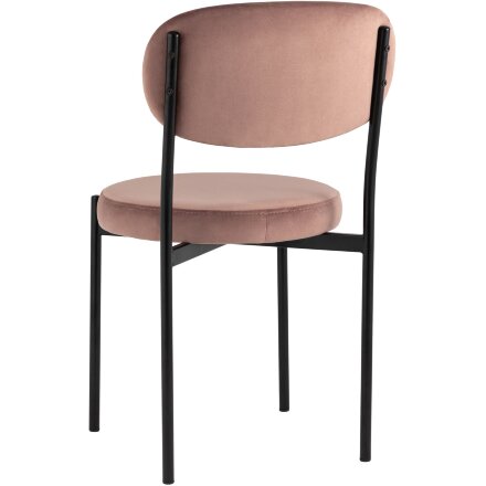 Стул Stool Group для кухни Бриф велюр пыльно-розовый ножки металл 
