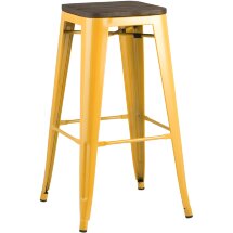 Стул барный TOLIX WOOD желтый 4 шт