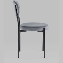 Стул Stool Group для кухни Бриф велюр серый ножки металл
