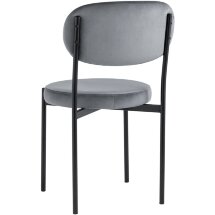 Стул Stool Group для кухни Бриф велюр серый ножки металл