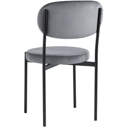 Стул Stool Group для кухни Бриф велюр серый ножки металл 