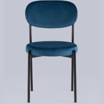 Стул Stool Group для кухни Бриф велюр синий ножки металл