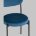 Стул Stool Group для кухни Бриф велюр синий ножки металл 