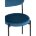 Стул Stool Group для кухни Бриф велюр синий ножки металл 