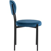 Стул Stool Group для кухни Бриф велюр синий ножки металл