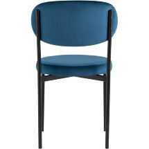 Стул Stool Group для кухни Бриф велюр синий ножки металл