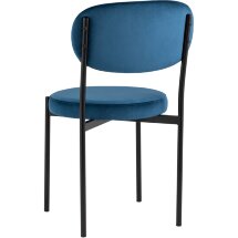 Стул Stool Group для кухни Бриф велюр синий ножки металл