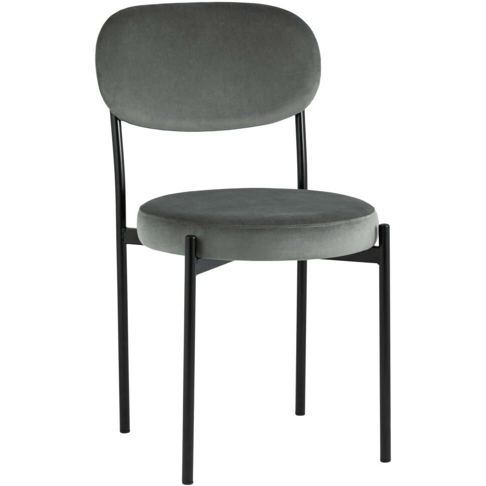 Стул Stool Group для кухни Бриф велюр тёмно-серый ножки металл Стул Stool Group для кухни Бриф велюр тёмно-серый ножки металл
