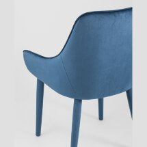 Стул Stool Group Диана серый, обивка мебельный велюр