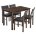Обеденная группа Bahamas (стол и 4 стула) oak / black 