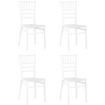 Стул Chiavari (Кьявари) пластик белый 4 шт.