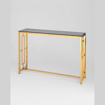 Консоль БРУКЛИН 115*30 золото стекло smoke