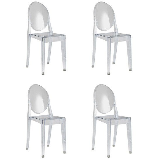 Стул Victoria Ghost NEW прозрачный 4 шт. 