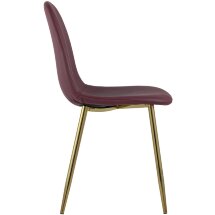 Стул Stool Group Валенсия экокожа красная золотые ножки