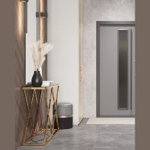 Консоль ИНСИГНИЯ 115*30 золото стекло smoke