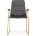 Стул на металлокаркасе Lana dark grey / gold 