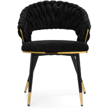 Стул на металлокаркасе Rakel black / gold